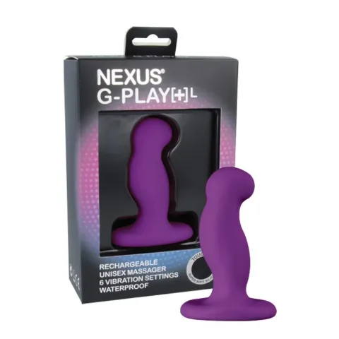 Вибированный массажер простаты Nexus G-Play Plus L Purple, максимальный диаметр 3,5 см, перезаряжаемый