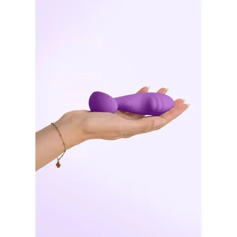 Вібромасажер простати S Pleasures Premium Cozy, Purple, з рельєфною головкою, 10 режимів