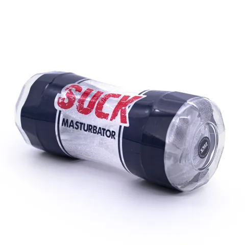 Двусторонний мастурбатор — Suck Masturbator, прозрачный
