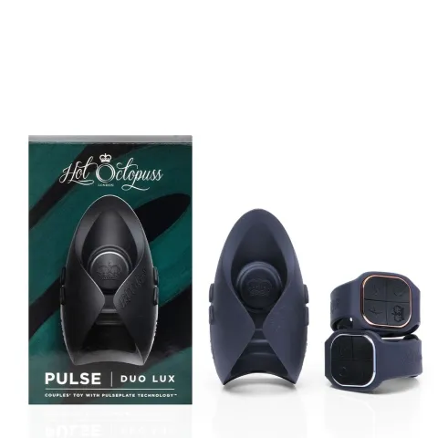 Игрушка для пар Hot Octopuss PULSE DUO LUX, пульсация + вибрация, управление без рук, 2 пульта