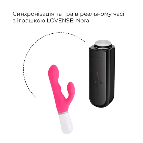 Інтерактивний смарт-мастурбатор Lovense Solace, до 280 фрикцій на хвилину, до 12,5 годин роботи