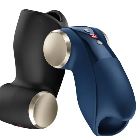 Мастурбатор для головки пениса Fun Factory COBRA LIBRE II Nightblue, 2 мотора, использование без рук