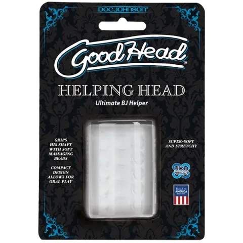 Мастурбатор Doc Johnson GoodHead — Helping Head ULTRASKYN, отличная помощница для минета