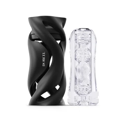 Мастурбатор Dorcel DEEP BLOW BLACK, двойное назначение