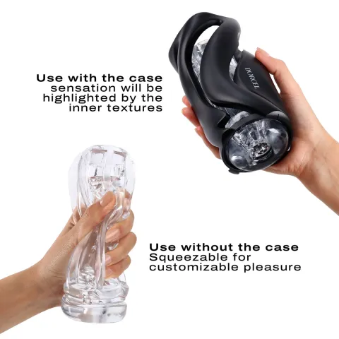 Мастурбатор Dorcel DEEP BLOW BLACK, двойное назначение
