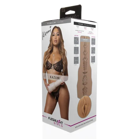 Мастурбатор Fleshlight Girls: Kazumi — Kumzumi, с отливом вульвы