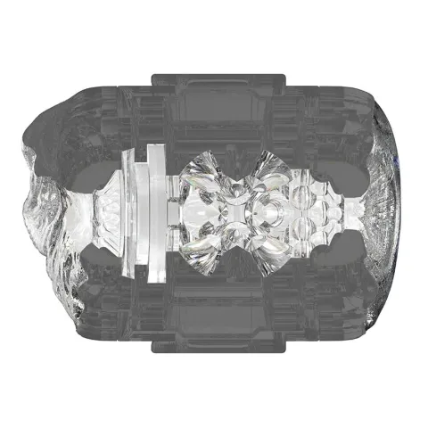 Двусторонний мастурбатор Fleshlight Quickshot Stoya, компактный, сквозной, со слепками вульвы и ануса