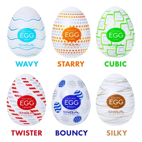 Мастурбатор-яйцо Tenga Egg Wavy