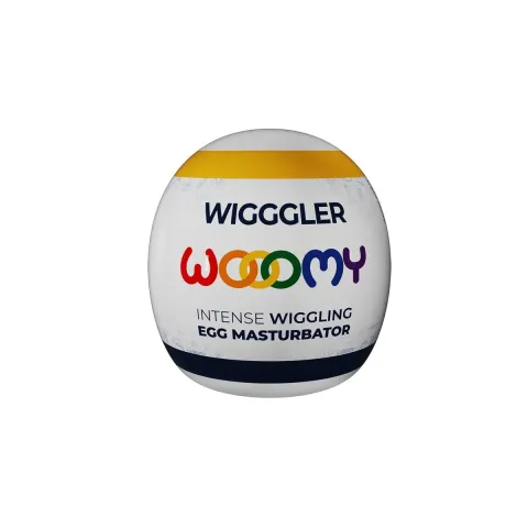 Мастурбатор-яйцо Wooomy Wigggler Mini Masturbator, очень нежный, пробник лубриканта Amorean 1 мл