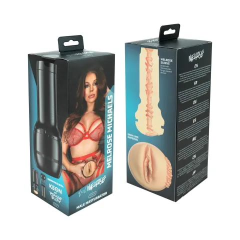 Kiiroo Feel MelRose Michaels PBC Masturbator совместим с PowerBlow, Control и Keon, Pornstar Replica Vagina