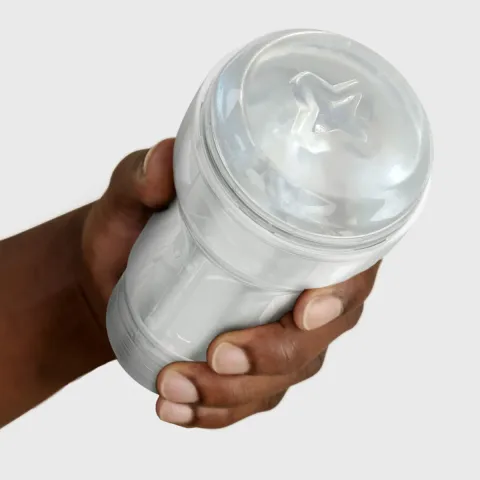 Мастурбатор Kiiroo Feel Pocket Crystal, сумісний з інтерактивною насадкою PowerBlow