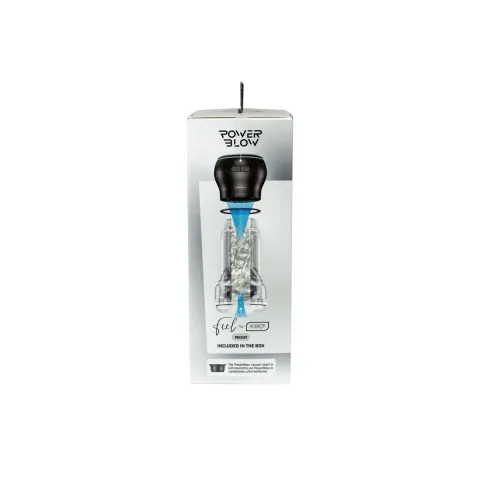 Мастурбатор Kiiroo Feel Pocket Crystal зі всмоктувальною інтерактивною насадкою PowerBlow Combo Set
