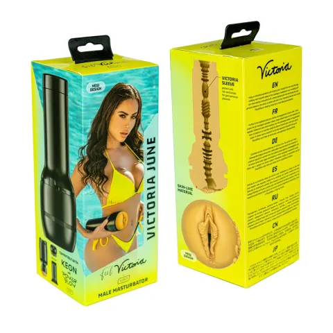 Kiiroo Feel Victoria июнь мастурбатор PBC совместим с PowerBlow, Control и Keon, реплика вагины порнозвезды