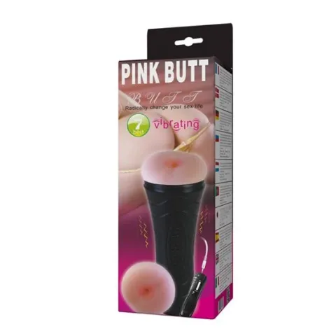 Мастурбатор - Pink Butt Vibrating Masturbator Cup