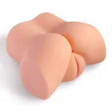 Мастурбатор-півторс з вібрацією Real Body Real Tess, вагіна та анус, 18х15см