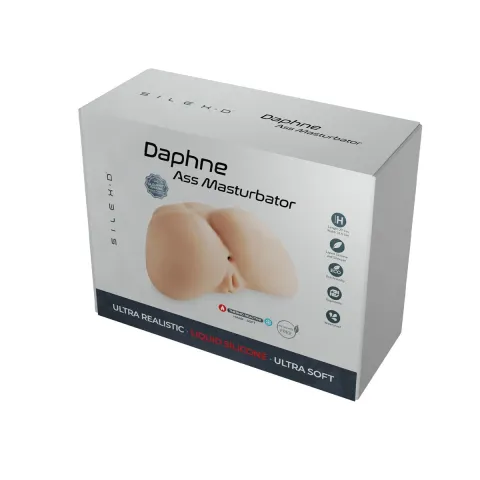 Мастурбатор в форме ягодиц с двумя входами SilexD Daphne Ass Masturbator, суперреалистичный, термореактивный