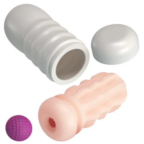 Мастурбатор — PRETTY LOVE Flora Vacuum Cup, TPE, телесный цвет