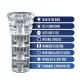 Мастурбатор Blush Rize – Luz Glow in the Dark Masturbator – Clear, всмоктування, світиться в темряві