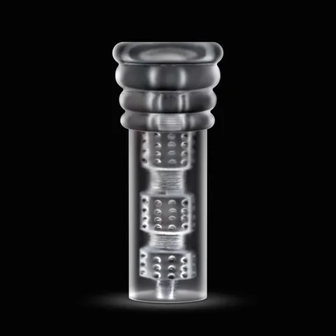 Мастурбатор Blush Rize – Luz Glow in the Dark Masturbator – Clear, всмоктування, світиться в темряві