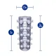 Мастурбатор Blush Rize – Swich Glow in the Dark Masturbator Clear, двосторонній, світиться в темряві