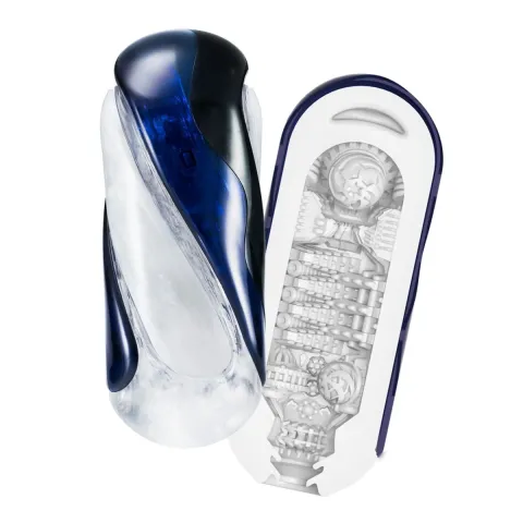 Мастурбатор Tenga Flip 360 цвета «Midnight Purple».