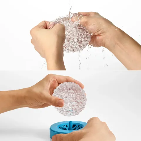 Мастурбатор Tenga Geo Coral Clear, новий матеріал, об’ємні зірки