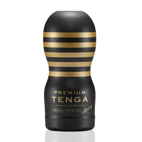 Мастурбатор Tenga Premium Original Vacuum Cup Strong (глубокое горло) с вакуумной стимуляцией