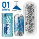 Мастурбатор Tenga Spinner DX 01 Drops с упругой стимулирующей спиралью внутри, нежное воздействие