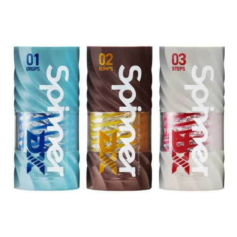 Мастурбатор Tenga Spinner DX 01 Drops с упругой стимулирующей спиралью внутри, нежное воздействие