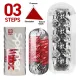 Мастурбатор Tenga Spinner DX 03 Steps, з пружною стимулювальною спіраллю всередині, потужний вплив