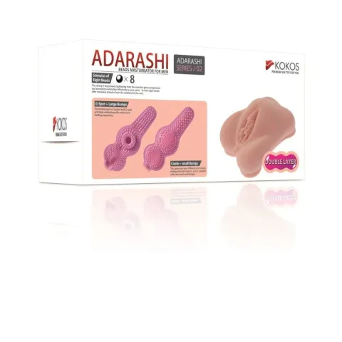 Двухслойный вагинальный мастурбатор Kokos Adarashi-2 Double Layer