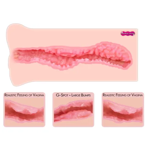 Двухслойный вагинальный мастурбатор Kokos Nara Double Layer