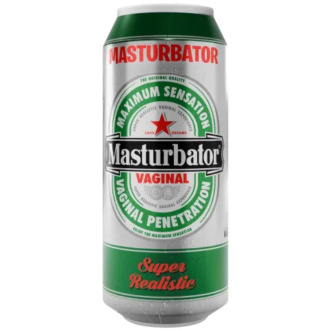 Мастурбатор-вагіна Alive Heineken Vagina II у вигляді банки пива, реалістичний