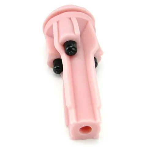 Мастурбатор с вибрацией Fleshlight Vibro Pink Lady Touch, три виброшарика, стимулирующий рельеф