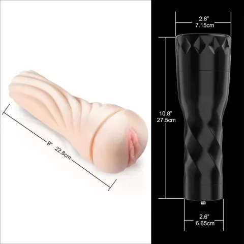 Мастурбатор с вибрацией Hismith Male Masturbation Cup, совместимый с секс-машинами этой марки