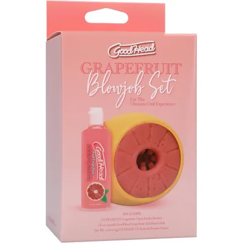 Набір для мінету Doc Johnson GoodHead Grapefruit Blowjob Set - Yellow