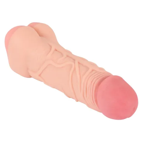 Насадка + мастурбатор — Nature Skin 2-в-1 Extension + Masturbator (+8 см)