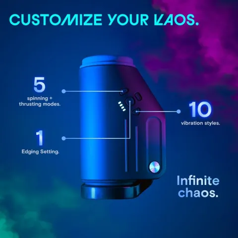 Смарт-мастурбатор Kaotik Labs The Shotty, режим edging, вібрація, обертання та імітація фрикцій
