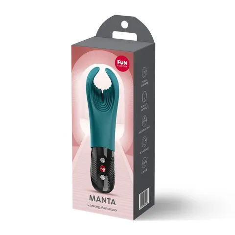 Вібратор для пеніса Fun Factory MANTA Bottle Green, підходить для парних ігор