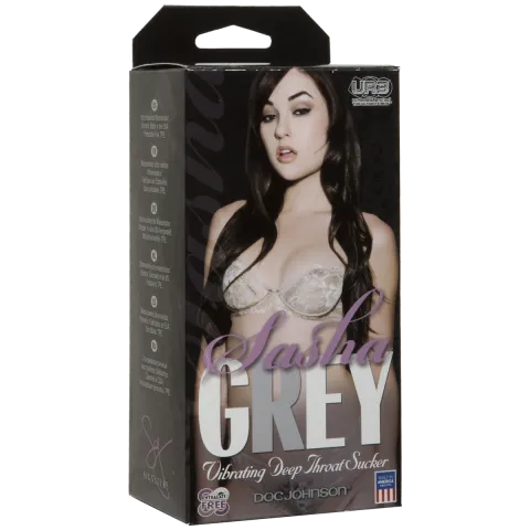 Вібромастурбатор ротик Doc Johnson Sasha Grey - Ultraskyn Vibrating Deep Throat Sucker