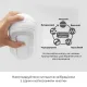 Вибромастурбатор Tenga Flip Zero Electronic Vibration White, регулируемая интенсивность, раскладной