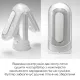 Вибромастурбатор Tenga Flip Zero Electronic Vibration White, регулируемая интенсивность, раскладной