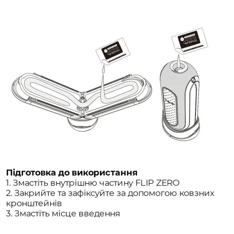 Вибромастурбатор Tenga Flip Zero Electronic Vibration White, регулируемая интенсивность, раскладной