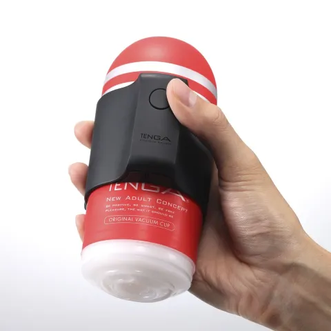 Вибронасадка Tenga CUP VIBRATOR, 7 режимов, 2 мастурбатора в комплекте