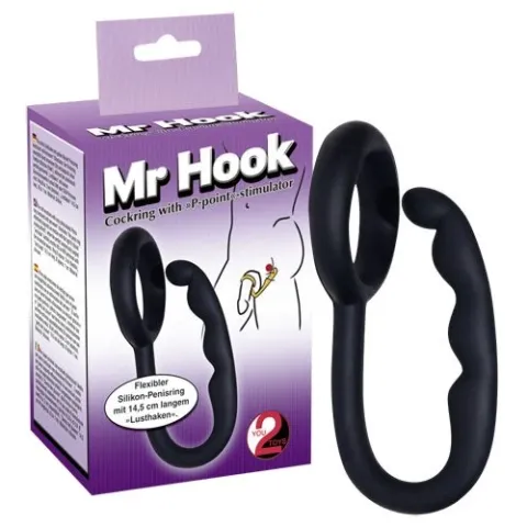 Анальна пробка - You2Toys Mr. Hook, чорна