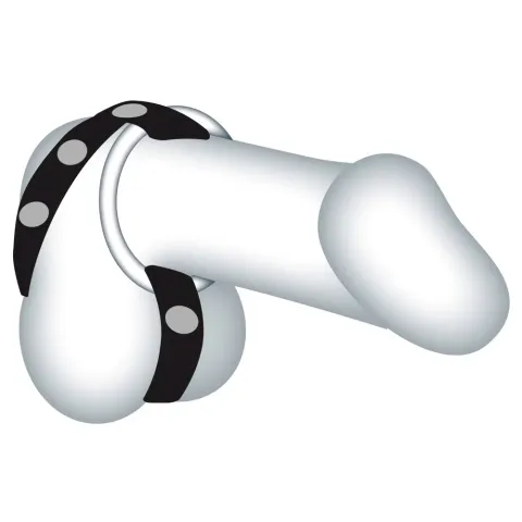 Набір ерекційних кілець з ремінцем - Bad Kitty Cock/Ball Ring