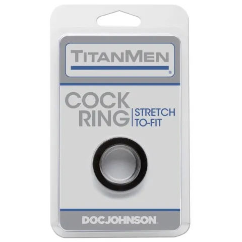 Эрекционное кольцо Doc Johnson Titanmen Tools — Cock Ring — Black