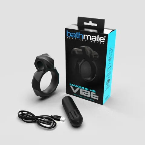 Эрекционное кольцо с виброшариком Bathmate Maximus VIBE 45 мм, перезаряжаемое