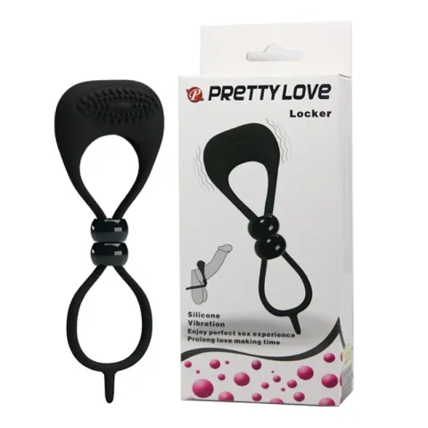 Ерекційна вібропетля - Pretty Love Locker, чорна