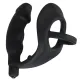 Ерекційне кільце з анальною пробкою - Black Velvets Ring & Vibro Plug